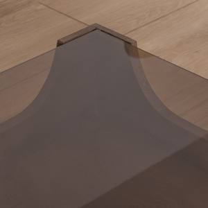 Vandana Golden Surface vintage design <b>square</b> coffee <b>table</b> in mango wood with <b>glass</b> top - Product Image 4