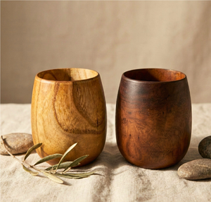 Vaso de whisky de madera, vaso reutilizable de estilo rústico para beber en casa o en el bar, vaso de madera al mejor precio - Product Image 1