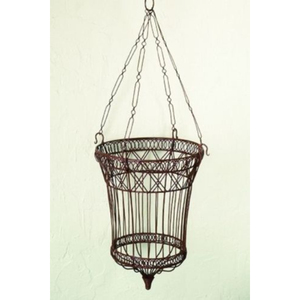 Maceta de Jardín de Alambre de Hierro con Acabado Antiguo, Hecha a Mano, para Decoración de Hogar, Balcón, Vestíbulo y Jardín - Product Image 1