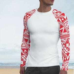 Camiseta de Compresión de Manga Larga para Hombre, Negra con Estampado Tribal, Protección Anti-UV, Poliéster - Product Image 6