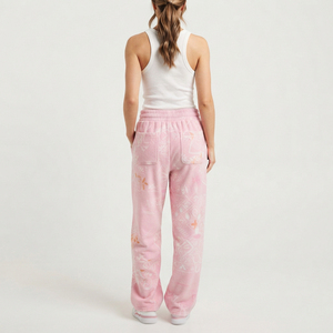 Pantalones Deportivos de Cintura Alta para Mujer, Sublimados, Corte Holgado, Largos, con Cordón en la Cintura, Pantalones Deportivos Casuales de Invierno para Mujer - Product Image 2