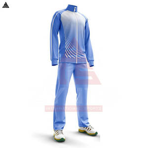 Trajes Deportivos Sublimados para Hombre Adulto, Color Blanco y Azul, con Cierre de Cremallera, Talla Grande, de Forro Polar - Product Image 3