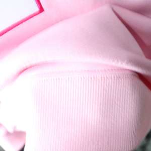 Sweat-shirt à col montant ZETA PINK 100% BLANC avec broderie appliquée, col large, CLUSH SPORTS - Product Image 6