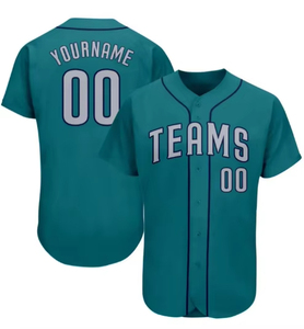 Maillot de baseball gris personnalisé, col en V, boutonné, manches courtes, couleur unie, uniforme de softball - Product Image 3