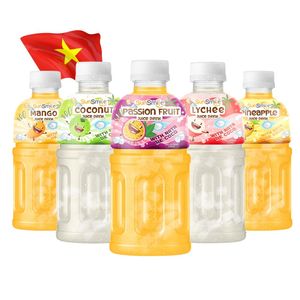 Boisson saine au jus Sunsmile 320ML, jus en bouteille avec Nata De Coco, prix d'usine, fabricant de jus OEM sous marque privée au Vietnam - Product Image 1