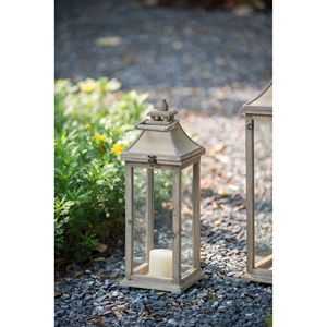 Portacandele in Legno Stile Lanterna Decorativo per Interni ed Esterni, Disponibile in Diverse Misure per Casa, Giardino e Matrimoni - Product Image 4