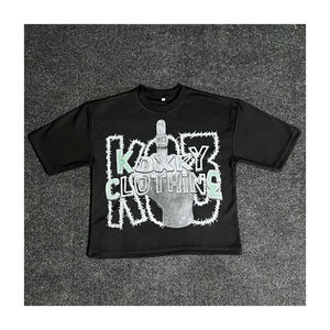 Camiseta de Manga Corta de Algodón, Transpirable, de Secado Rápido, Anti-Pilling, con Estampados, Estilo Urbano para Hombre, Corte Holgado, 240 Gramos, Poliéster - Product Image 6