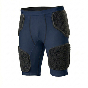 Pantalones de Protección para Fútbol Americano para Hombre, Pantalones Cortos con Almohadillas Integradas, Cordón Ajustable, Equipo de Entrenamiento - Product Image 2