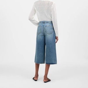 Pantalones Culotte Vaqueros de Punto Personalizados, Estilo Urbano, con MOQ Bajo - Product Image 2