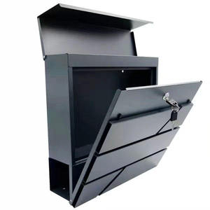 Wholesale Modern Outdoor Furniture Convenient Wall-Mounted Galvanized Steel <b>Mailbox</b> for Farmhouse Apartment Home Decoration - Product Image 5