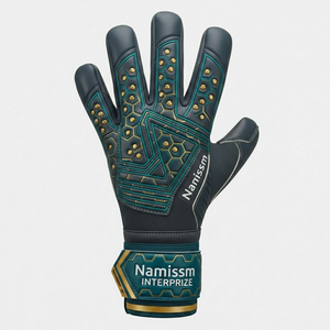 Top Quality German Latex Soccer Goalkeeper Gloves Professional Sports Gloves Comfortable Customize Logo Design Wholesale - Product Image 2