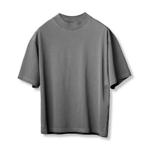 Camiseta de Verano 100% Algodón para Hombre, Blanca, Lisa, de Microfibra, Cuello Redondo, Manga Corta, Estilo Casual Holgado con Estampado Digital - Product Image 5