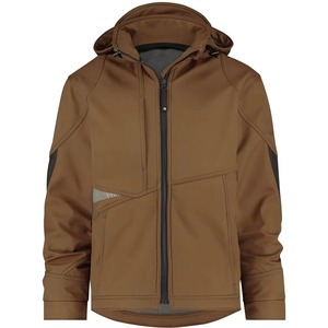 Nouvelles vestes unisexes ODM d'extérieur coupe-vent imperméables épaisses réversibles à col montant zippé sur le devant, enduites et brodées, à capuche - Product Image 1