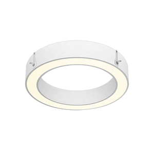 Lámpara LED Moderna ECOJAS, Luminaria Lineal Circular para Oficina, Anillo Colgante con Regulación de Intensidad, Diámetro 450mm, Garantía de 5 Años - Product Image 4