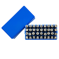 LEN-36 Aangepaste kleine letters stempel Cr-V staal DIN1451 12mm industrieel graveer gereedschap voor leder en metaalbewerking