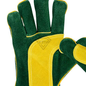 Custom Split Cowhide Leather Welding <b>Gloves</b> Heat Resistant Safety Work <b>Gloves</b> <b>Long</b> Cuff Industrial Protective <b>Gloves</b> - Product Image 5