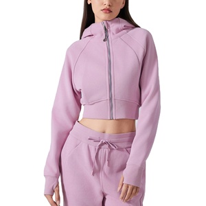 Conjunto de 2 Piezas de Sudadera con Capucha y Pantalones Cortos de Algodón Deslavado con Ácido, Talla XS, Chándal Deportivo para Mujer, Traje Deportivo Corto 2026 - Product Image 2