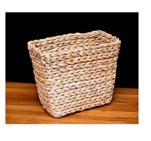 Handcrafted Banana Fiber <b>Storage</b> <b>Basket</b> Natural Bark Woven <b>Rectangular</b> Eco-Friendly Multifunctional Stackable Home <b>Storage</b> - Product Image 1