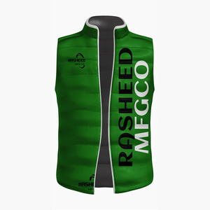 Winter <b>Body</b> <b>Warmer</b> Stand Collar <b>Men</b> Vest Sleeveless Custom Puffer Jacket <b>Men's</b> Quilted Puffer Vest Stand Collar Zipper Vest - Product Image 1