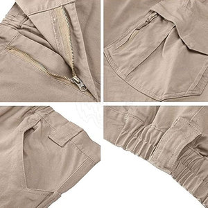 Pantalon cargo décontracté pour homme, lavé, respirant, léger, 100 % coton, écologique, séchage rapide, confortable, à prix abordable - Product Image 6