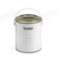 BIGBOY-contenedor de alimentos colorido de doble pared, termo de plástico aislado al vacío, frasco de comida, cubeta de hielo
