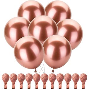 Confezione da 54 Palloncini Metallizzati Oro Rosa da 12 Pollici per Decorazioni Festive - Product Image 1