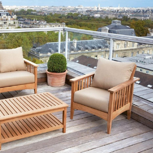 Silla de jardín en oferta con mesa, un conjunto ideal para uso en exteriores, duradero y resistente a los daños. - Product Image 1