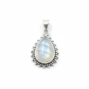 Top quality <b>Moonstone</b> Teardrop <b>Pendant</b> 925 Sterling Silver Handmade Necklace Charm Rose Gold Yellow Gold Plated Jewelry - Product Image 1