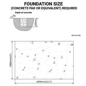 12 'X 20' Tunnel serra 6 Mil chiaro EVA pellicola di plastica con telaio a mano a manovella con lato arrotolante tetto del soffitto di punta TMG-GH1220 giardino - Product Image 4