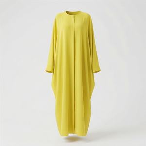 ชุดอาบายะห์สำหรับผู้หญิงมุสลิม ชุดยาวคุณภาพสูง ทรงหลวม ไซส์ใหญ่ อาบายะห์ทรงแบ็กกี้ คาฟตัน ปรับแต่งได้ แขนเสื้อแบบพอดีตัว ดีไซน์หรูหรา - Product Image 1