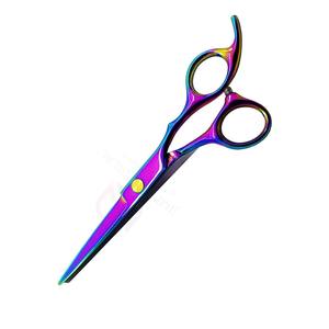 Tijeras de Peluquería Profesionales de Color Titanio, Cuchillas de Acero Afiladas, Reposa Dedos Fijo, Tijeras de Salón de Alta Calidad - Product Image 3