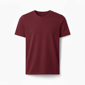 Camiseta de Verano 100% Algodón, Manga Corta, Corte Regular, Transpirable, Ecológica, para Hombre, Color Sólido, Casual, Básica, Cuello Redondo, Camisetas para Mujer - Product Image 1