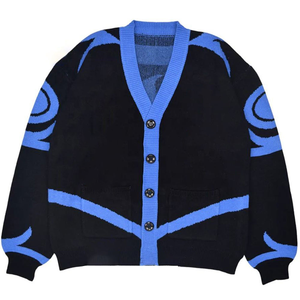 High Quality ZPB Sorority Crest Shield Women’s HBCU Greek Letter Button-Up Varsity Knitted Cardigan Collegiate & University Wear - Product Image 1