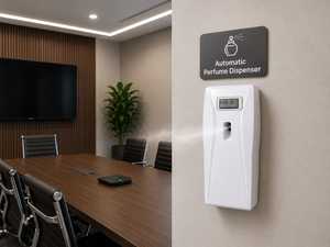 Automatic Wall <b>Mounted</b> Perfume Dispenser White Office Use Non-Toxic Low Battery Reminder - Product Image 1