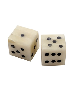 Dés en os de buffle élégants, faits à la main, naturels, pour jeux d'intérieur, dés à 6 faces personnalisables, cubes de qualité authentique - Product Image 1