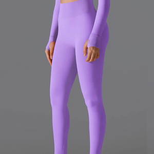 Leggings de sport pour femmes au design unique, tissu premium, séchage rapide, fabrication en gros, taille élastique, leggings de yoga - Product Image 1