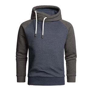 Sudadera con Capucha para Hombre, Diseño de Parches, Estilo Casual, Corte Regular, con Bolsillos, Forro Polar, Transpirable, Ecológica, para Otoño - Product Image 5