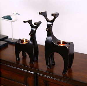 <b>Top</b> Selling Luxury Metal Reindeer Candle Holders Set of 3 Vintage Handmade Reindeer Candle Stand <b>Christmas</b> Decorations Accessory - Product Image 6