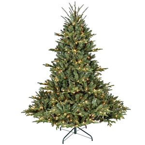 Albero di Natale Artificiale Pre-Illuminato da 180 cm in PE/PVC Misto con 500 Luci LED, Decorazione Natalizia di Lusso - Product Image 1