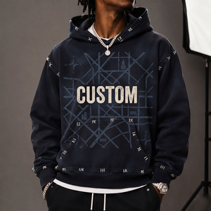 Bulk Pullover Hoodies Premium Fleece Hoodie Men's Hoodie Custom Logo Factory <b>Direct</b> Supply - Product Image 2