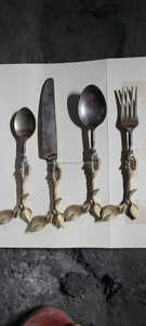 Cucharadita de girasol chapada en oro hecha a mano, estilo religioso personalizado, decoración del hogar europeo, modelo de Metal, artesanos expertos, arte de acero - Product Image 4