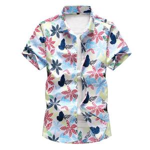 Chemises décontractées de haute qualité pour hommes à manches courtes, pour les vacances à la plage, chemise hawaïenne personnalisée avec impression intégrale pour hommes - Product Image 2