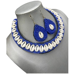 CRYSTAL CRAFT Fashion Multi-Layer Seed <b>Beads</b> Necklace and Earing Statement African Bohemia BOHO Ethnic Party Jewelry <b>Set</b> for - Product Image 3