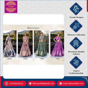 ชุดเลเฮนกาแบบอินเดียดั้งเดิม ดีไซน์สวยงาม สำหรับงานปาร์ตี้ งานแต่งงาน  ตัดเย็บสำเร็จ  ประดับด้วยลายดอกไม้  ชุดยาวกรอมพื้น  พร้อมเสื้อโคติ - Product Image 6