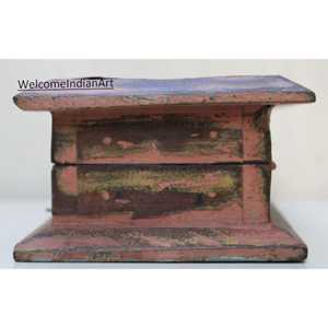 กล่องเก็บของตกแต่งลายไม้แกะสลักสไตล์วินเทจทำด้วยมือจำนวนมาก1ชิ้น - Product Image 1