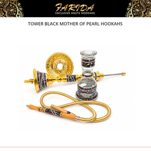 ชุดบารากุ Farida Luxury แบบตรง ผิวเคลือบเงา สแตนเลสสตีล สีดำมุก พร้อมสาย 1 เส้น สไตล์อียิปต์ - Product Image 6