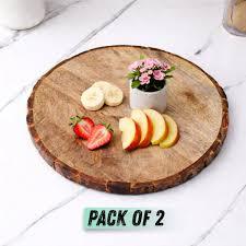 Plateau en bois scandinave, design classique, rond, durable, décoratif, pour table basse et table à manger, occasion de mariage - Product Image 6
