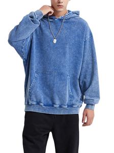 Sweat à capuche avec logo personnalisé marque 500gsm sweat à capuche thermique pour hommes sweat à capuche en coton poids lourd épaules tombantes surdimensionné Boxy Fit à capuche basics - Product Image 2