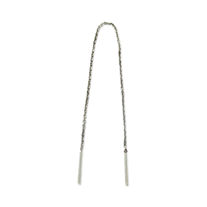 Plata 925 Cadena de hilo largo Pendiente Diseño Joyería Fábrica al por mayor en Tailandia - Product Image 1