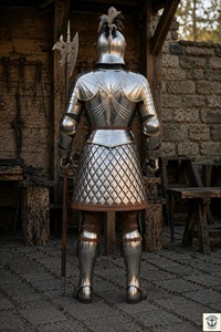 Armadura Medieval Completa – Armadura de Caballero de Acero Pulido para Cosplay, Reenactamiento y Exhibición AYYUB AHMED - Product Image 5